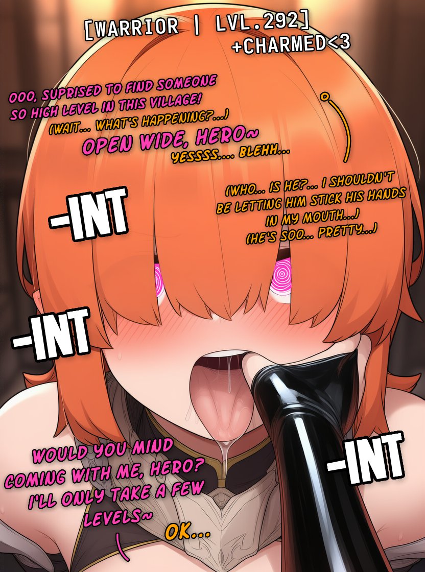finDemonBoy's tweet photo. You definitely have more XP then you should hero ₊˚⊹

If that number is above 0, of course I'll pull you to the side and turn you into my XP tank 💕

You'd probably prefer being on your knees taking my dick anyways 💞You weren't built for this hero-ing stuff! 💀

Open wide, and just let my incubus cock ruin you ₊˚⊹
Let it drain you dry 𖹭.ᐟ