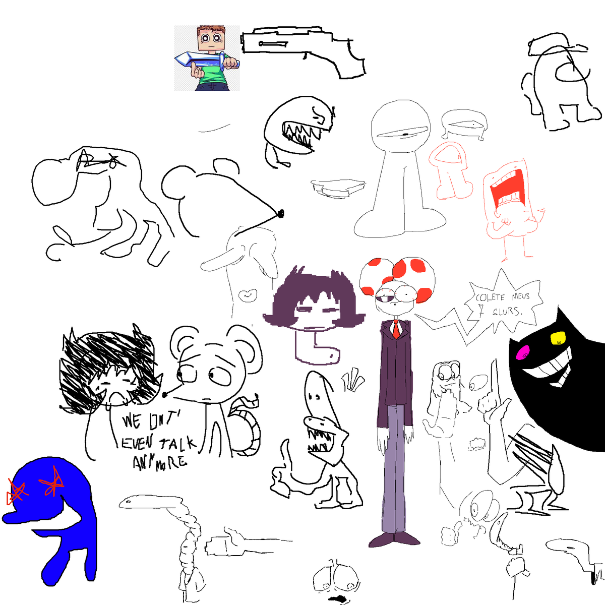 Parachoqui's tweet photo. draw pile com a heloísa shout out https://t.co/e8BjLgDS2O