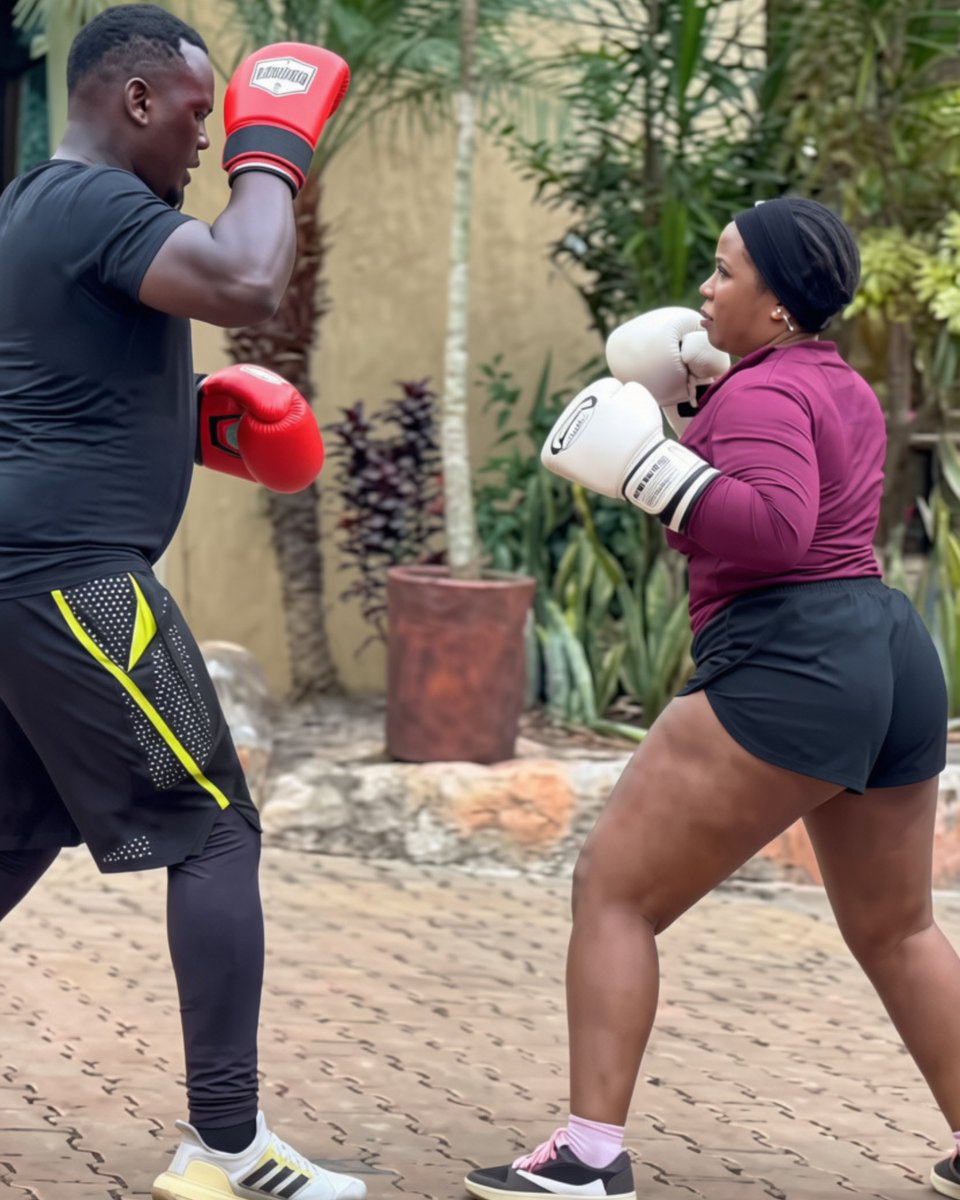 PatroUganda's tweet photo. Prima Kadarshi has begun training as she prepares to face Zahara Totto in a celebrity boxing match. https://t.co/IHd5ZGfTei