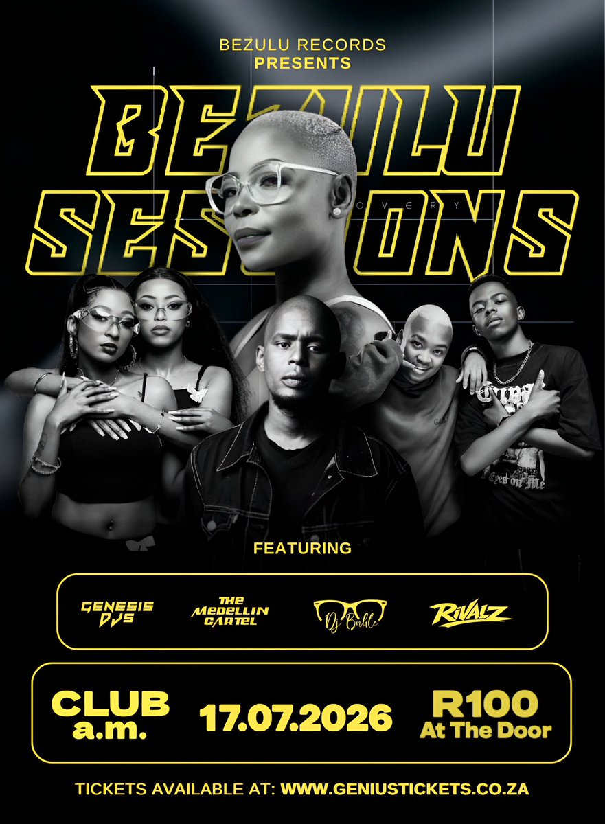 DJ_Buhle's tweet photo. Asé Bezulu Moves this weekend.
Friday 17th July @bezulu.sessions with @_malandela50 x @genesisdjs & @rivalz__
📍 @clubam_newtown - R100 at the door
Saturday 18th July #PureHouse hosted by @ralfgum
📍 @renaissance_sandton_
Bookings : djbuhle@gmail.com
See you on the 💃 https://t.co/tOZyN2V2WQ