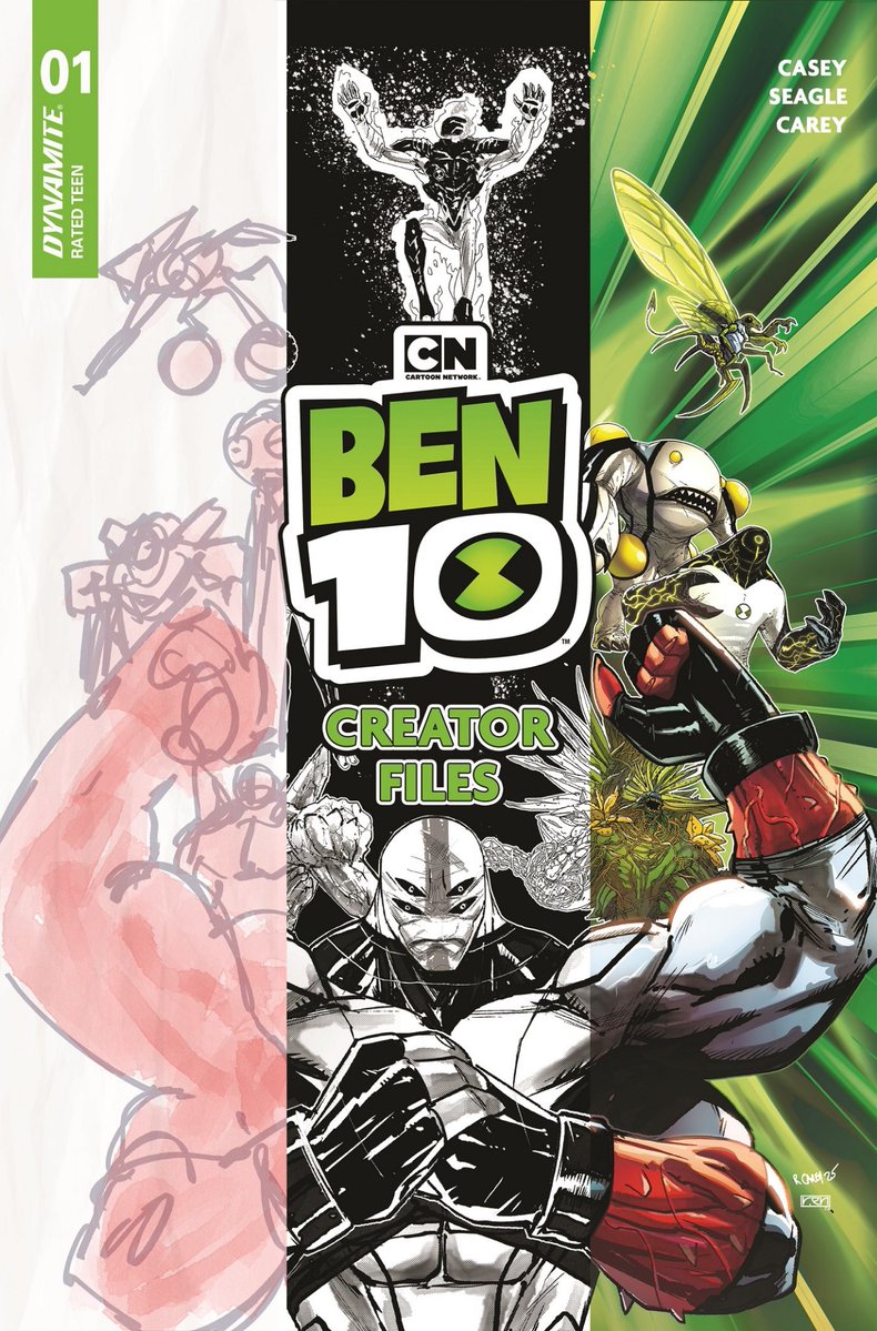 AuterG_512's tweet photo. 🚨Ben 10 Special Issue!

Dynamite has revealed Ben 10: Creator Files, a behind-the-scenes special arriving this October. It includes scripts, concept art, creator commentary, and an exclusive first look at the next classic Ben 10 villain joining the new comic universe.

#Ben10 https://t.co/vezAGHFJpn