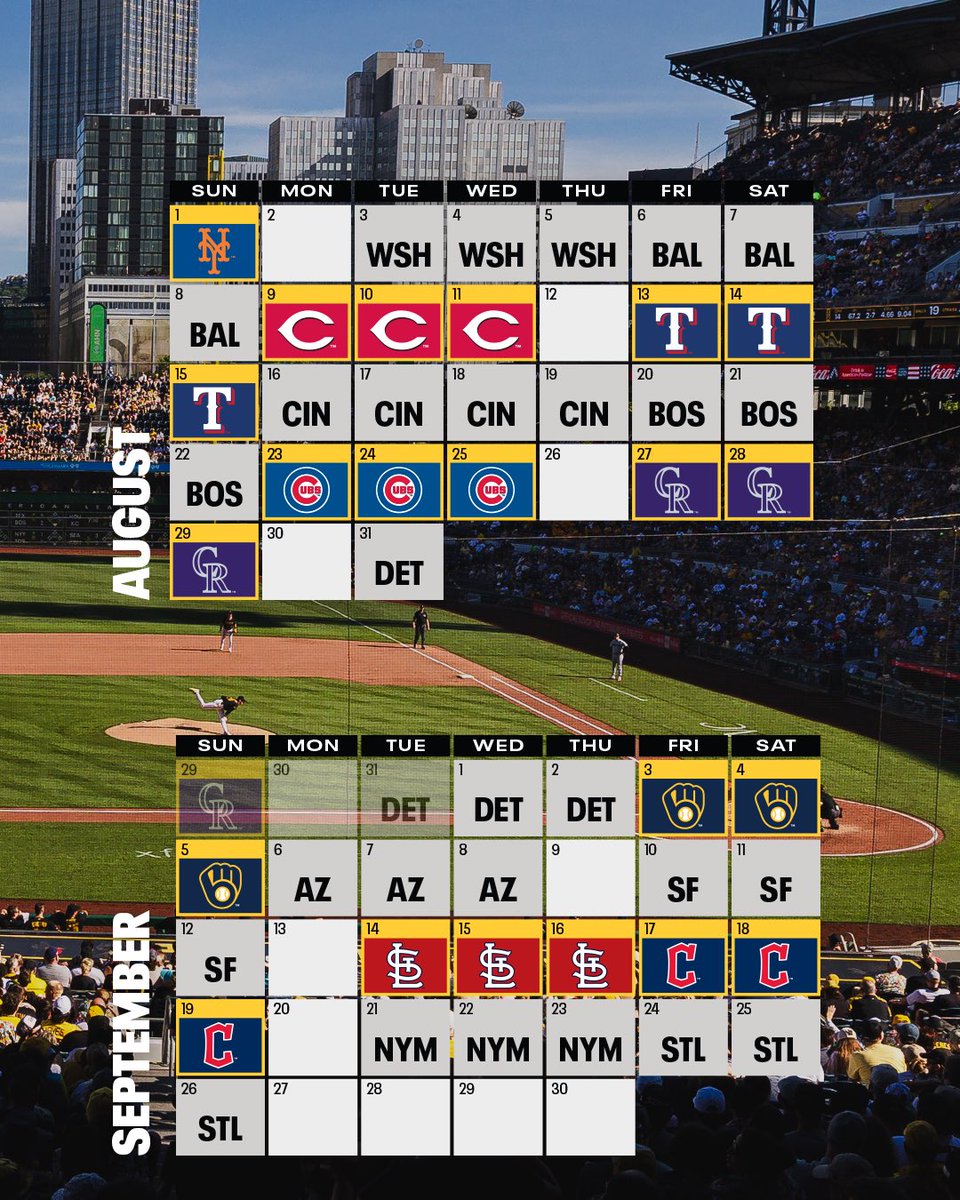 Pirates's tweet photo. Hang it on the fridge. Our 2027 schedule just dropped! https://t.co/PWJP8feh8l