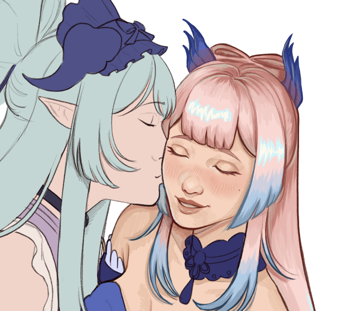 tvoyasashi's tweet photo. rendered and unrendered gfs #kokozuki #wip https://t.co/2EhokEbMHd