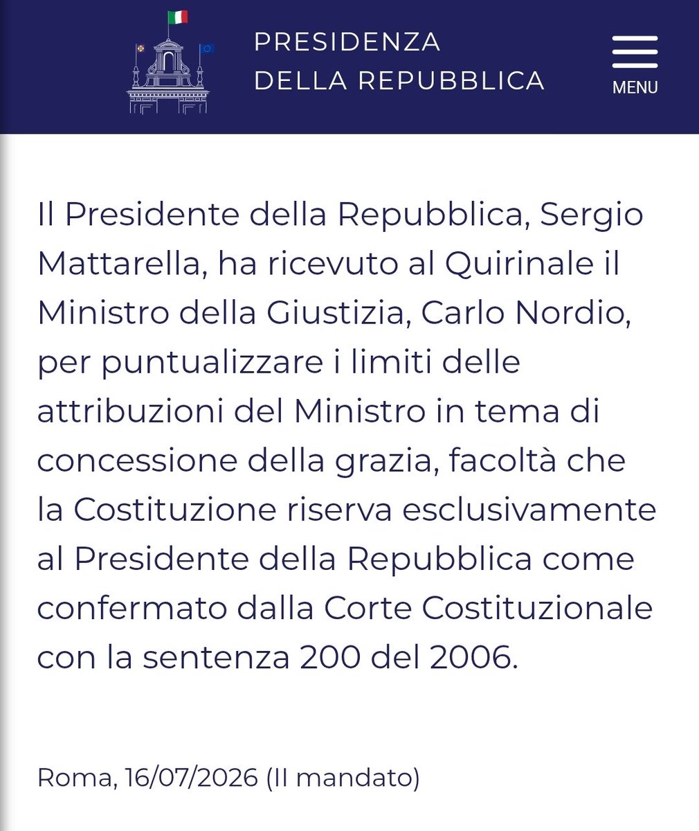 FatigatiV's tweet photo. @micheleboldrin Chi raccoglie firme in Parlamento per una grazia non sta chiedendo clemenza: sta facendo pressione su un organo di garanzia. E si chiama in un altro modo https://t.co/T98AQWDzVk