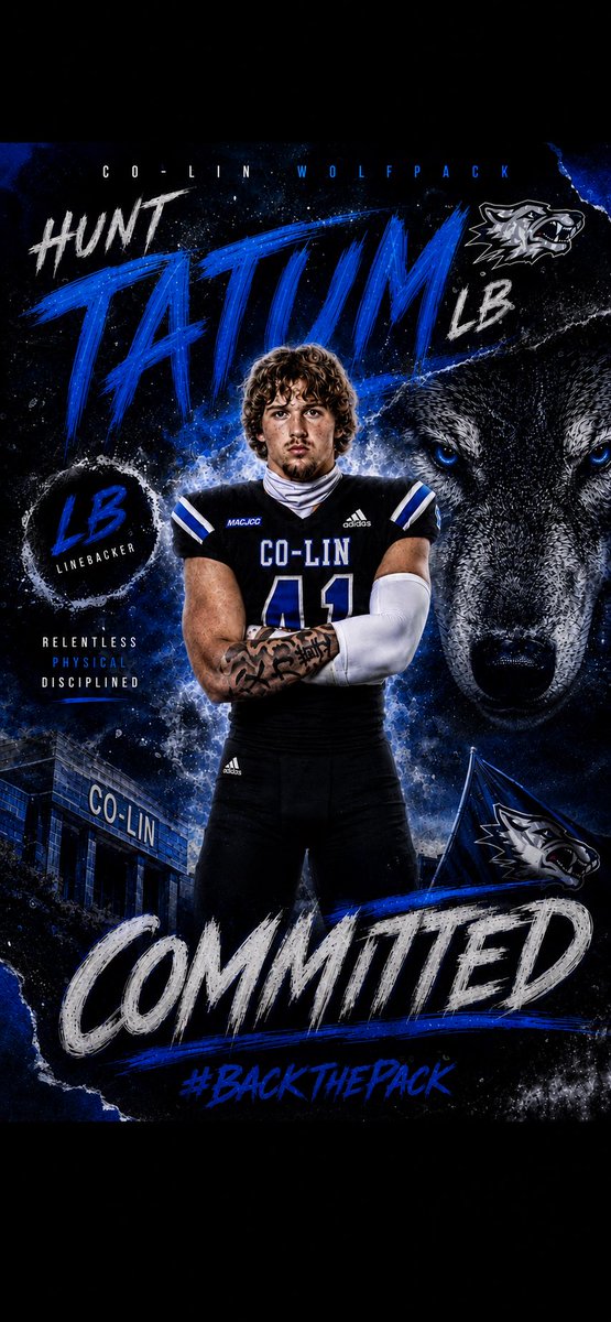 hunttatum9's tweet photo. New chapter. New opportunity. I’m committed to Co-lin Community College. Grateful for the opportunity. Time to earn everything. Stay tuned.#JUCOFootball 🐺 @coachgordon1 @TomLoy247 @SWiltfong_ @adamgorney @BALLERSCHOICE1 @JUCOFFrenzy @JuCoFootballACE @CoLinFootball https://t.co/NUPM7Tcslm