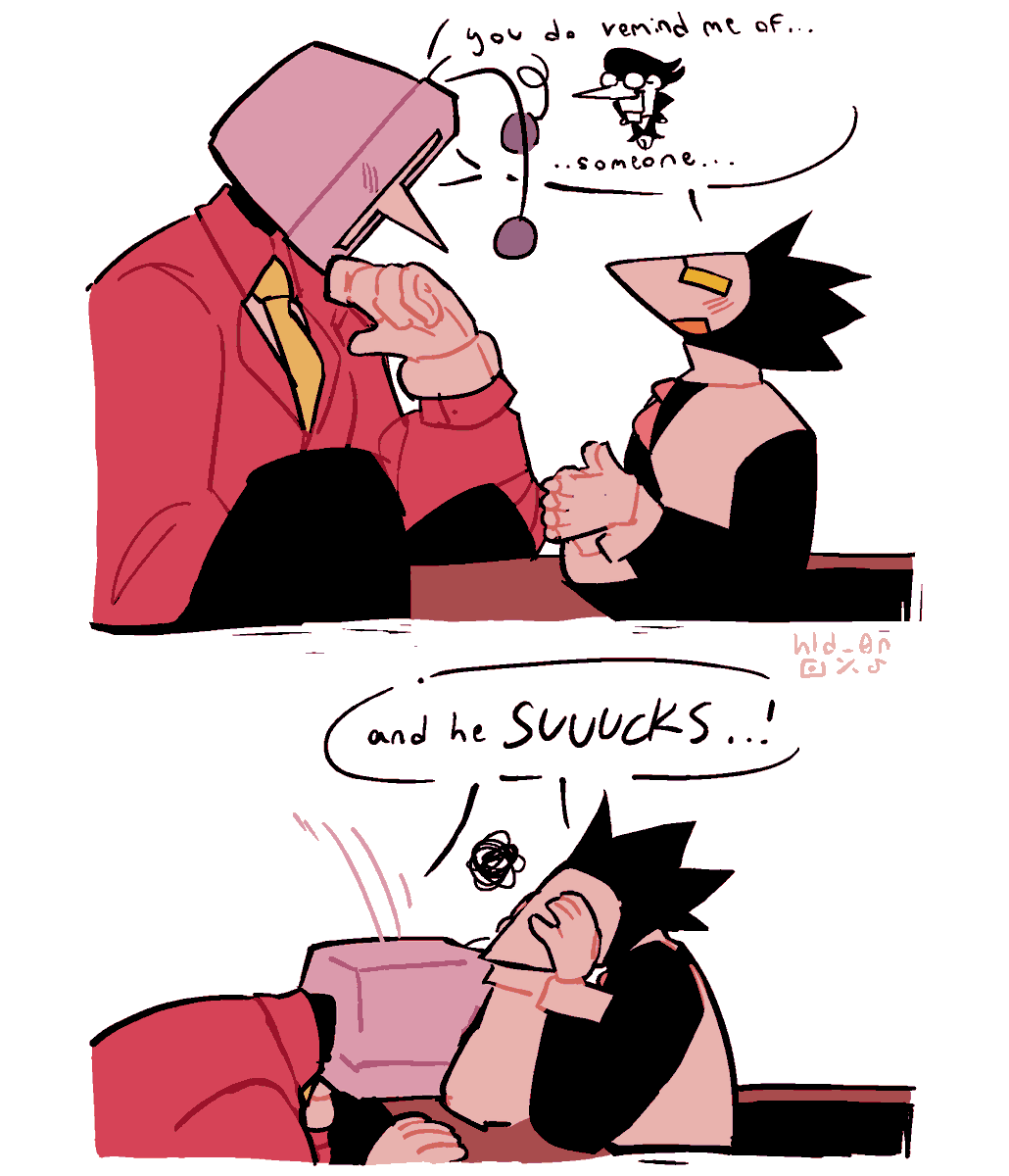 hld_0n's tweet photo. #deltarune 
spamton's exes r a billion times happier without him https://t.co/dVasLF3mwg