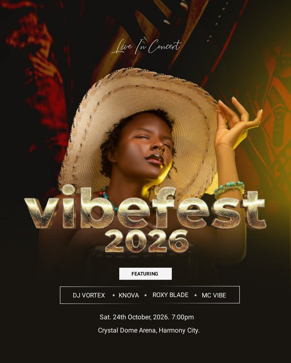 DanielSamu36318's tweet photo. Most festival flyers are a chaotic visual overload.
For Day 11, I did the exact opposite. I stripped away the noise to let the raw, cultural soul of the event breathe.
Introducing VIBEFEST 2026. 👇 (1/3) https://t.co/fTYtUWBvto