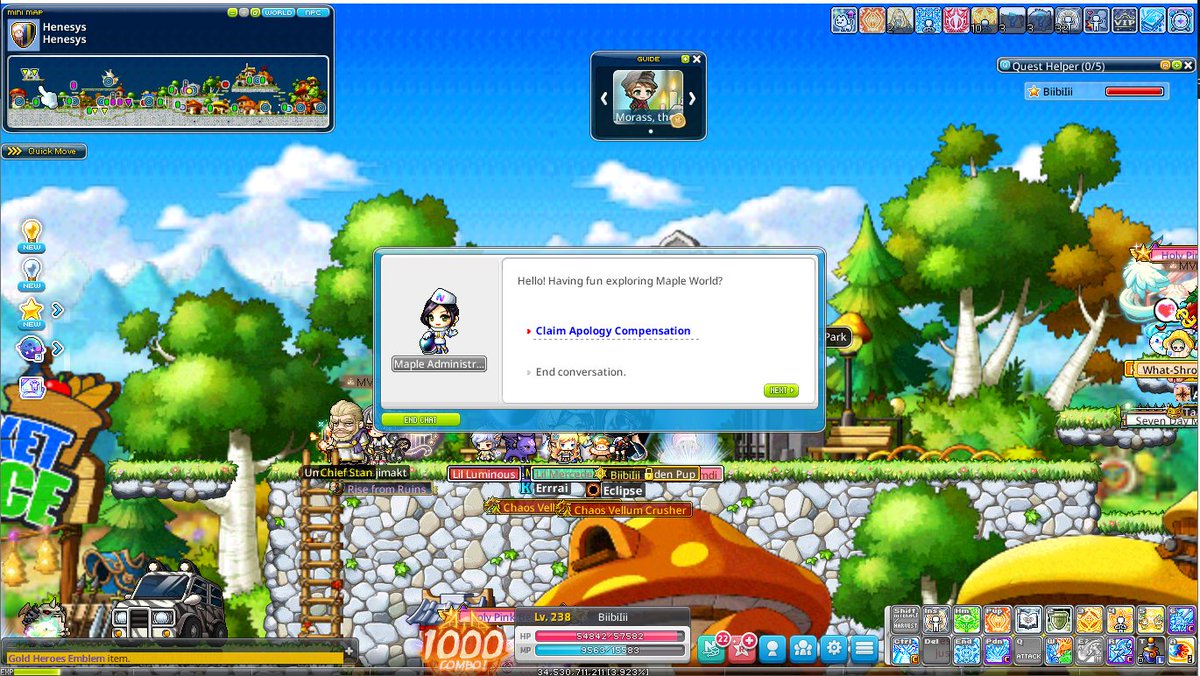 YLizaya's tweet photo. No olvides hablar con nuestro maple administrador para reclamar tu compensacion,
Don't forget to speak with our Maple administrator to claim your compensation; keep enjoying this great game.
@MaplestoryU
π #MapleStoryN #Bishop #WillBoss #maplestoryU https://t.co/a2OY6Ju25d