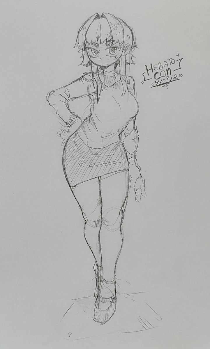 HebatoCon's tweet photo. refazendo um rabisco antigo acho q 2022 ou algo perto.

#drawing #desenho #tradtionaldrawing #desenhotradicional #ilustracion #ilustração #desenho https://t.co/tOpf899n0j