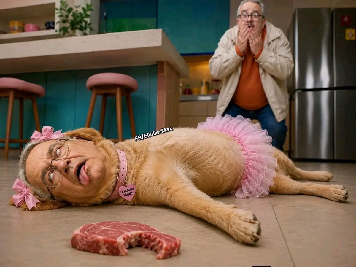 EliderSahiBB's tweet photo. @VentaneandoUno #LaPerritaDeTrump RIP 🕊️🤣😂 https://t.co/p2L3TzZosp