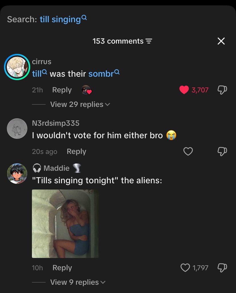 veeremake's tweet photo. nobody likes till on tiktok i’m crying https://t.co/MZH8fPSnTh