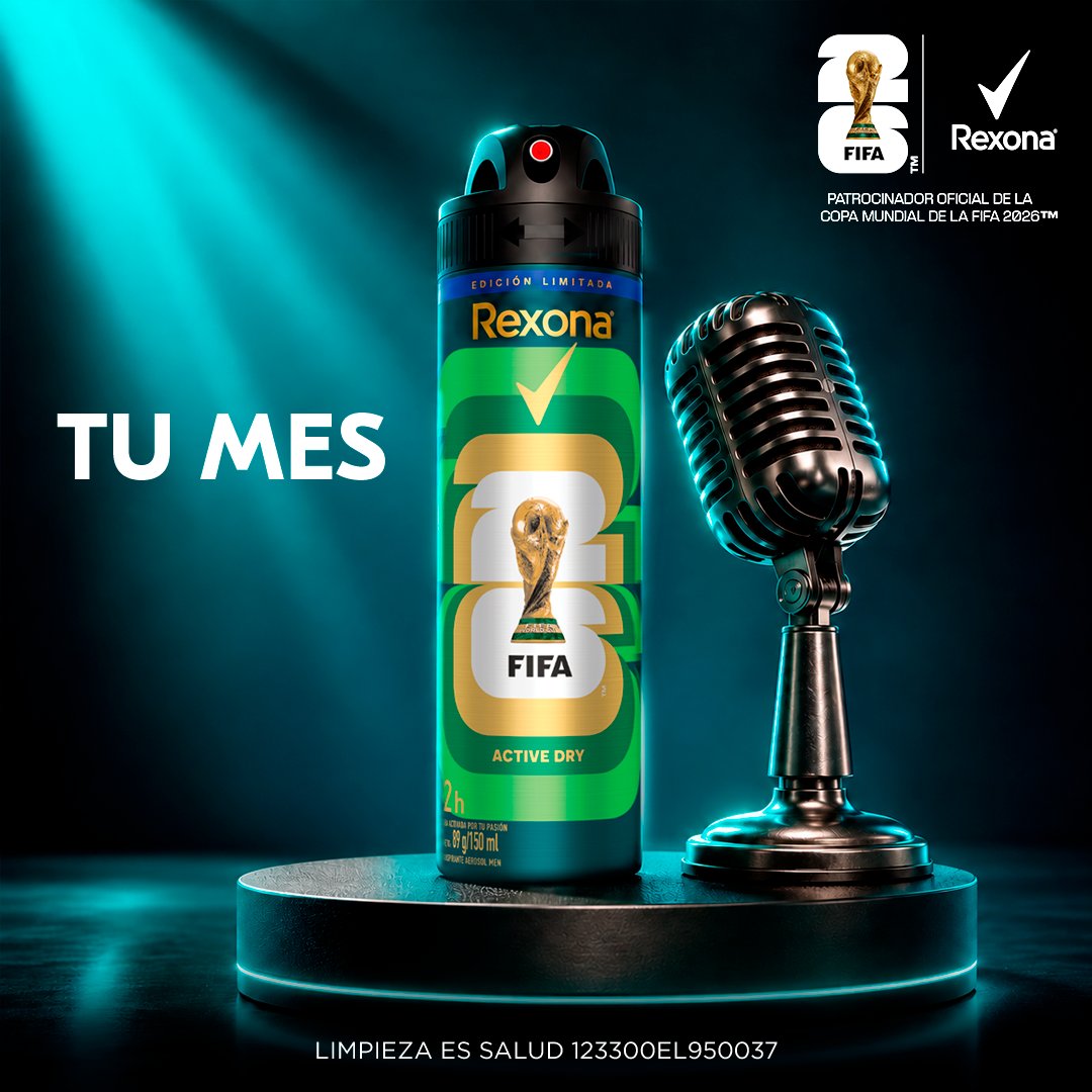 RexonaMx's tweet photo. No importa lo que pase, Rexona nunca te abandona. 

#RexonaNuncaTeAbandona #WeAre26 #FIFAWorldCup26 https://t.co/oDZXfF4sbV