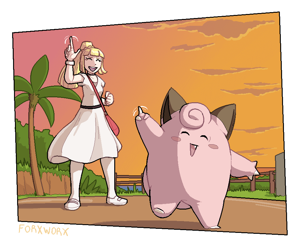 ForxWorx's tweet photo. Waggle that finger Clefairy! https://t.co/uoR1PMGWbL