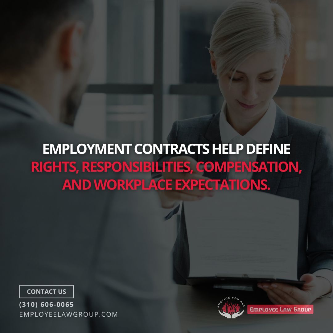 EmployeeLaw88's tweet photo. A clear employment agreement is crucial for both employers and employees to avoid disputes over pay, benefits, and job duties. 📑 If you're in California and have concerns about your contract or workplace policies, we can help! 💼💬 

https://t.co/cg4Csp0utg #EmploymentLaw https://t.co/nYlslhnwQa