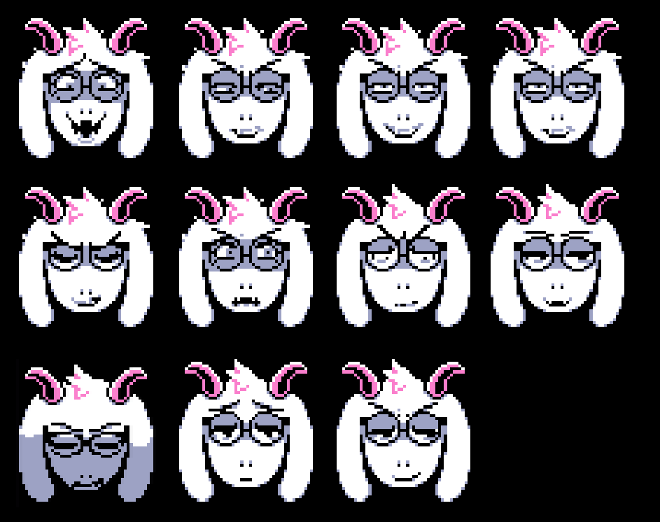 septimalrye's tweet photo. crappy evil fucked up weird route ralsei sprites https://t.co/xz1RP95nCx