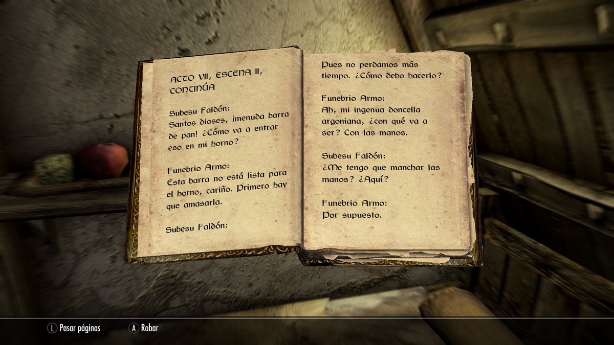 gioarena_'s tweet photo. Yo: va, esta vez me voy a meter de lleno en Skyrim e incluso leeré todos los libros que me encuentre durante la partida !!!! 🤓

El primer libro que me da por leer: https://t.co/eVd5kfck1O
