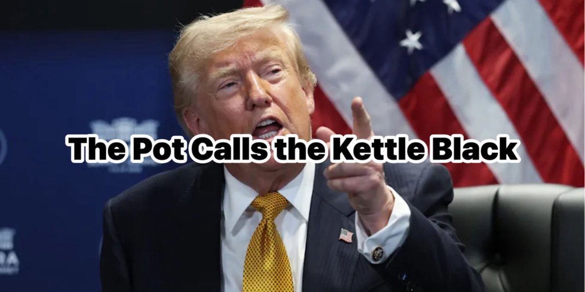andrewprophet's tweet photo. The Pot Calls the Kettle Black

https://t.co/Mr9RfwWJB0 https://t.co/xS65WzkHiC