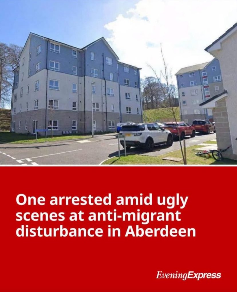 J_A_Fernie's tweet photo. Aberdeen, Scotland 

This is why it is only OUR PEOPLE in OUR HOMELAND that matter 

This is why me must UNITE AS ONE 

This is why we must reject those that are not OUR PEOPLE 

Three foreigners held a LITTLE GIRL for THREE DAYS in Aberdeen until she was freed today 

From @UTCSCOTLAND 

🔥 RAG NEWS — EVENING EXPRESS PUSHING NOTHING BUT LIES! 🔥

They call it a "migrant protest" — WHAT A LOAD OF RUBBISH!

This wasn't about that. This was locals turning up to see THREE MONSTERS removed — men who held a young girl captive for THREE DAYS!

You should be absolutely ASHAMED of yourselves for twisting the truth and making up lies! You protect the guilty, smear the decent, and cover up what really happened.

But mark this — one day, and SOON, the fake media and the scumbag police WILL answer for your betrayal of your own people! We haven't forgotten. And we won't stay silent forever.

Evening Express ????? Any response to your lies?