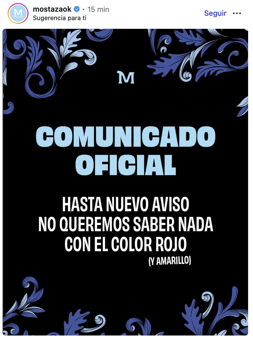 nom0leste's tweet photo. MOSTAZA CAMBIA SU LOGO A CELESTE Y BLANCO PORQUE NO QUIERE SABER NADA CON EL COLOR ROJO jsjsjsjsjs😭🙏🏻 https://t.co/RIb4VtAJEP