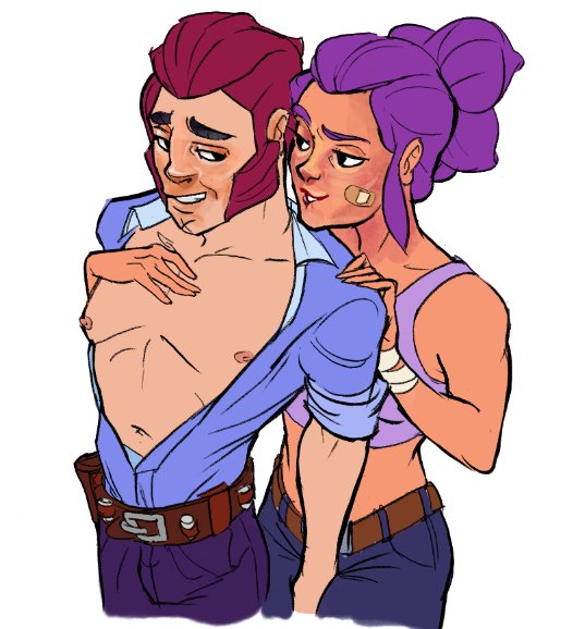 Zackiwi4's tweet photo. Colt x Shelly 😏 What do you think of that couple? #brawlstars #coltxshelly https://t.co/WEdPGlyYrN