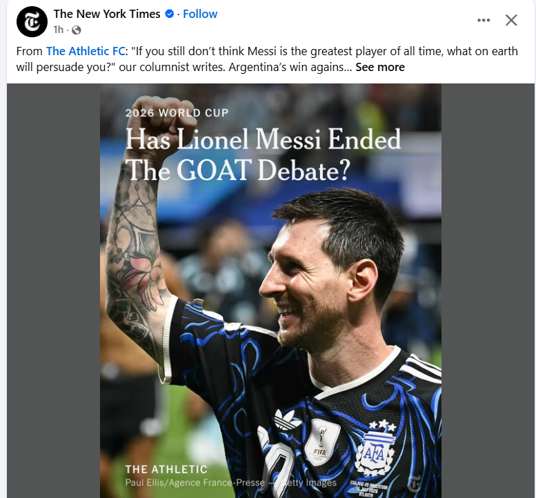 legacy_mag78926's tweet photo. This is from @nytimes and @TheAthletic
And here the #roanldo fans are still crying 😂
@FIFAWorldCup , #argentina, #argvseng , #argentinaengland https://t.co/zZl3wMao8X