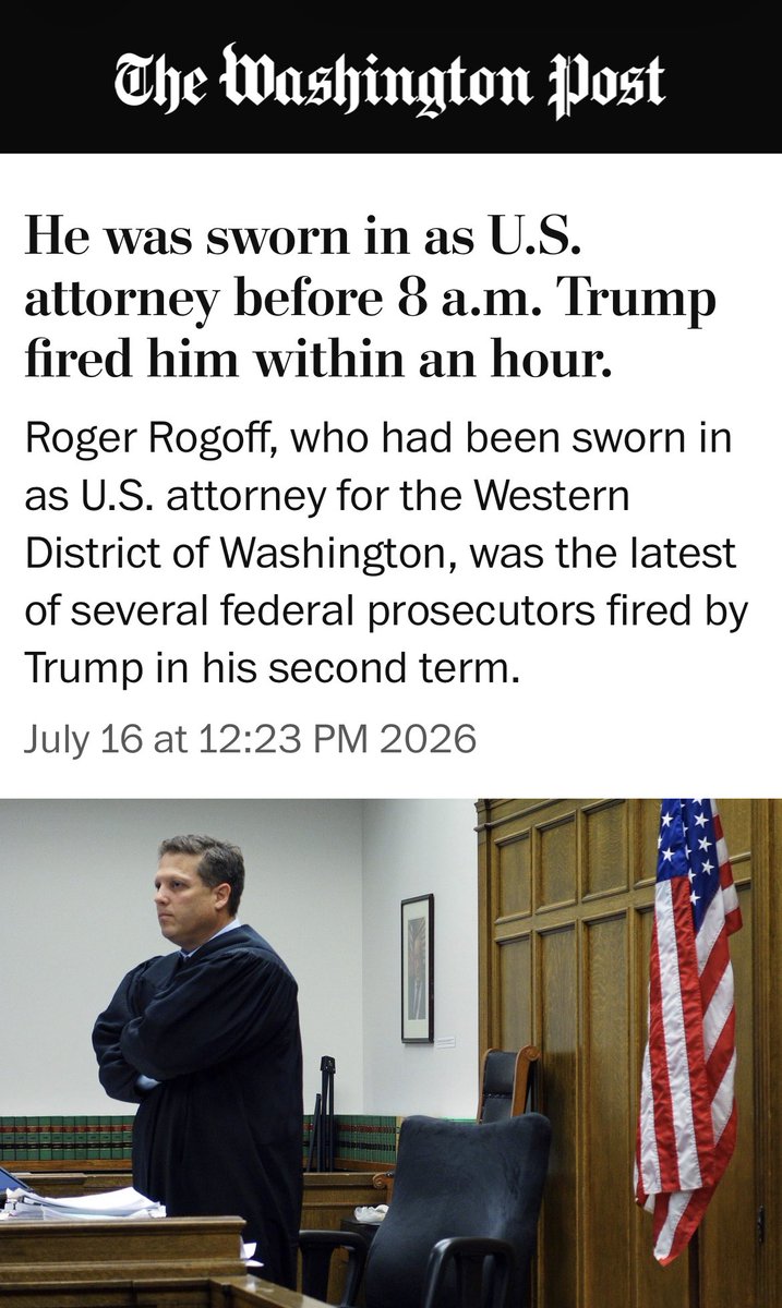 WyssWriter's tweet photo. @gop if you have to fire someone within an hour that means either the person wasn’t vetted or Trump is a fickle bully who thinks running the country is a tv reality show. I’m betting on the latter. https://t.co/A49ErXBnDf