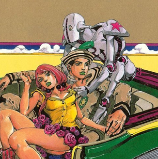 bravexkaiser's tweet photo. i reallyyy adore how araki illustrates stands with their users...theyre always so close its so cute https://t.co/tKK69dBWuW