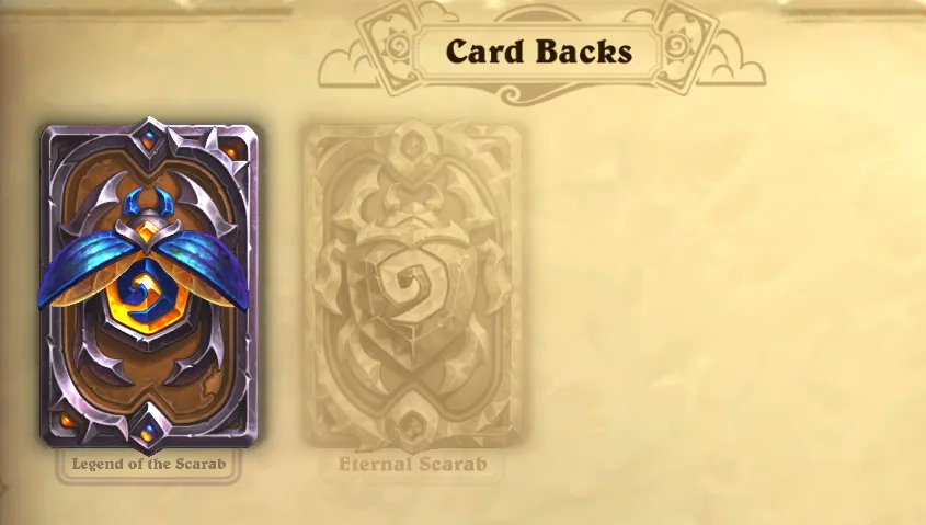 ScottTheBOT8's tweet photo. @PlayHearthstone Can we please take a look at the Eternal Scarab card back bug, players who have already completed AND claimed the achievement before the patch (where it went live) are unable to have it.. despite the achievement being completed and claimed the card back isn't in the collection.. https://t.co/CqW41XwQax