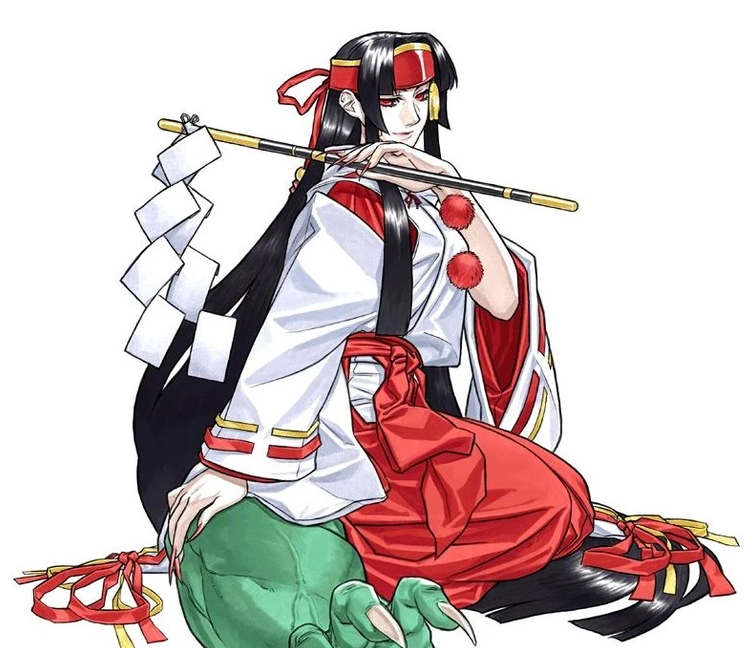 MrMagma468's tweet photo. My favorite fighting game villains! #SamuraiShodown #Darkstalkers #RivalSchools #ProjectJustice 

Shiro Tokisada Amakusa from Samurai Shodown
Mizuki Rashojin from Samurai Shodown
Jedah Dohma from Darkstalkers
Hyo Imawano from Rival Schools https://t.co/x1fKgiIurn