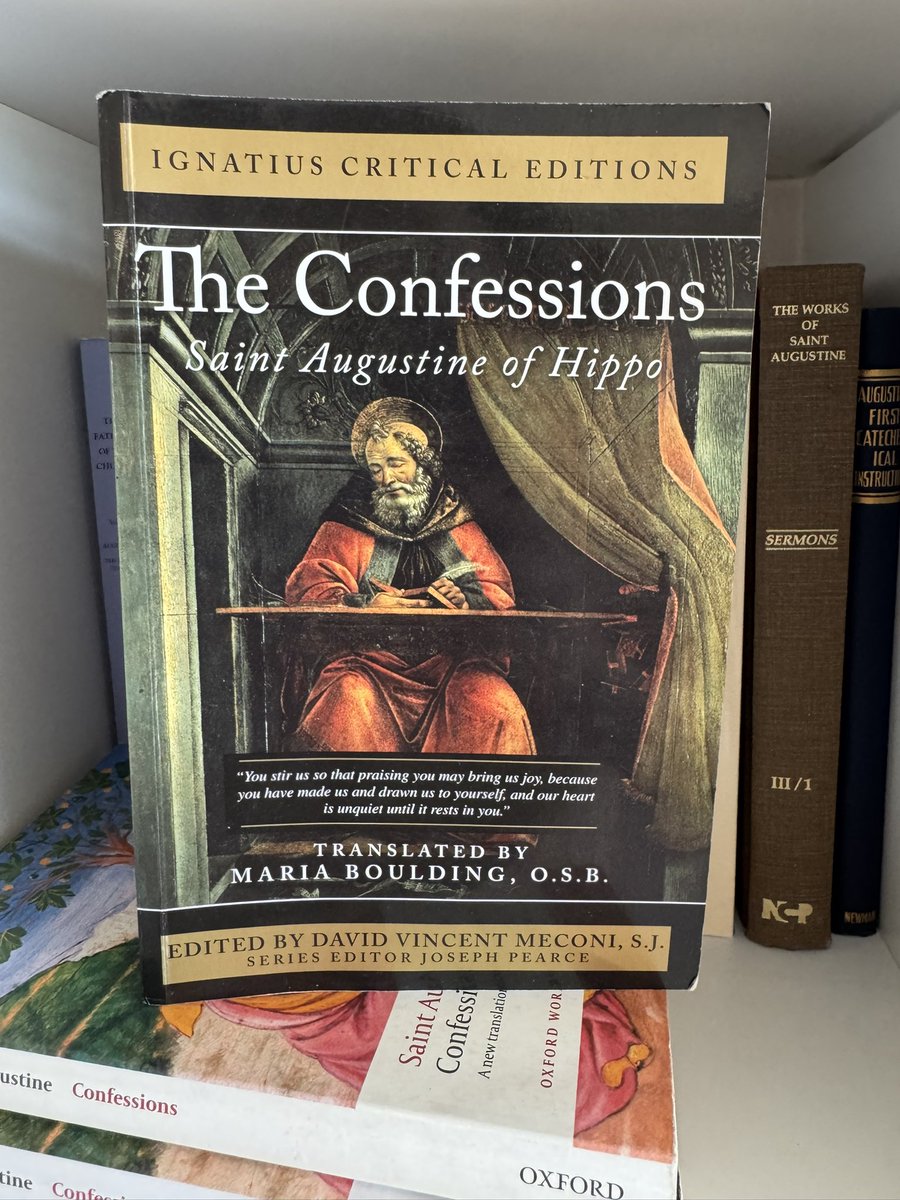 paul_jkrause's tweet photo. Augustine’s Confessions is a life-changing book. So is teaching it. https://t.co/NmEr0K5Zoh