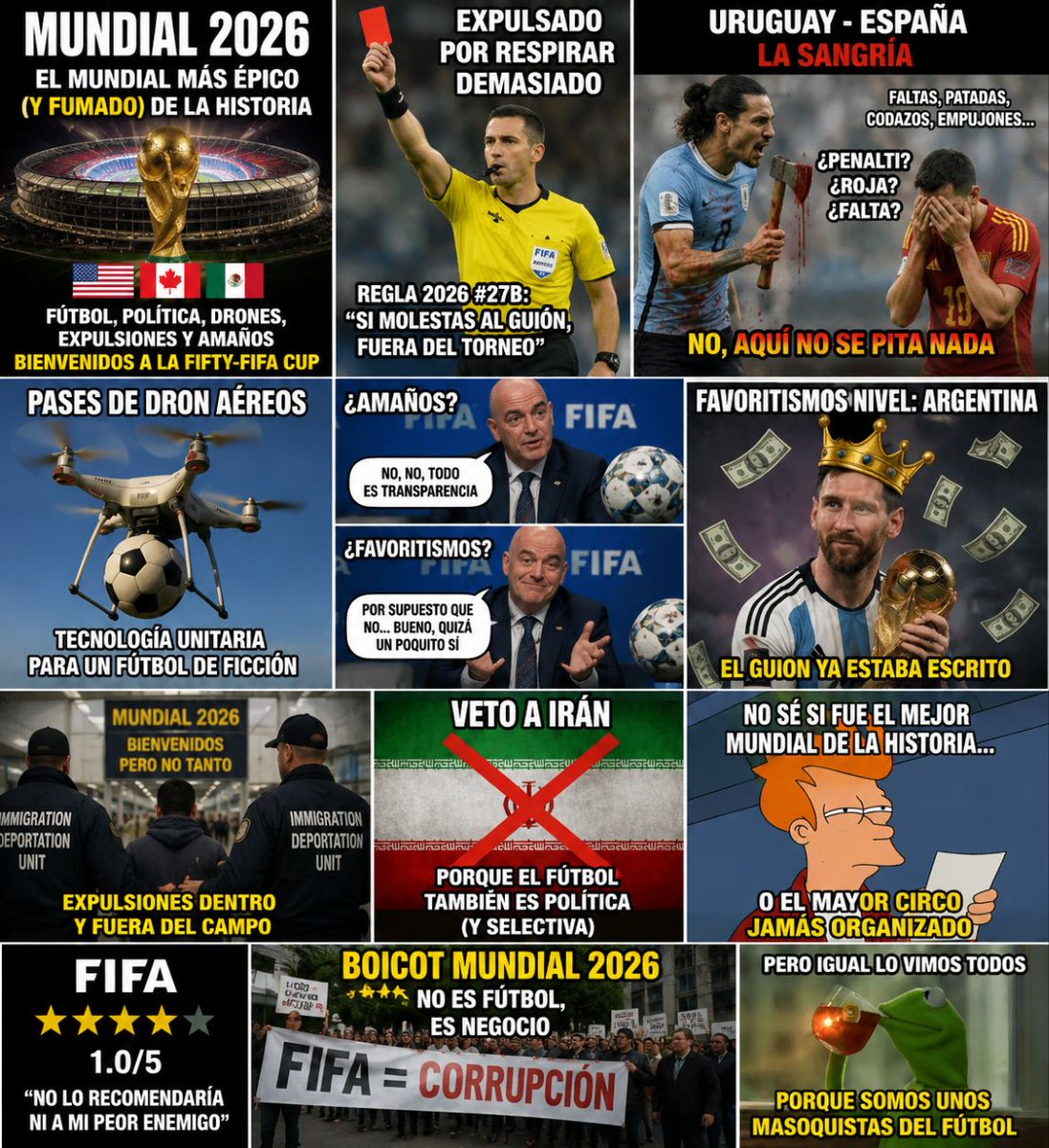 kaind_34's tweet photo. ⚽🚫 MUNDIAL 2026
✨ Bienvenidos a Nunca Jamás ✨
🚫 A Nunca Jamás vuelvas 🚫
El Mundial con más memes, polémicas y debates que se recuerdan. 😂🤣 https://t.co/N1qmYkQNfO