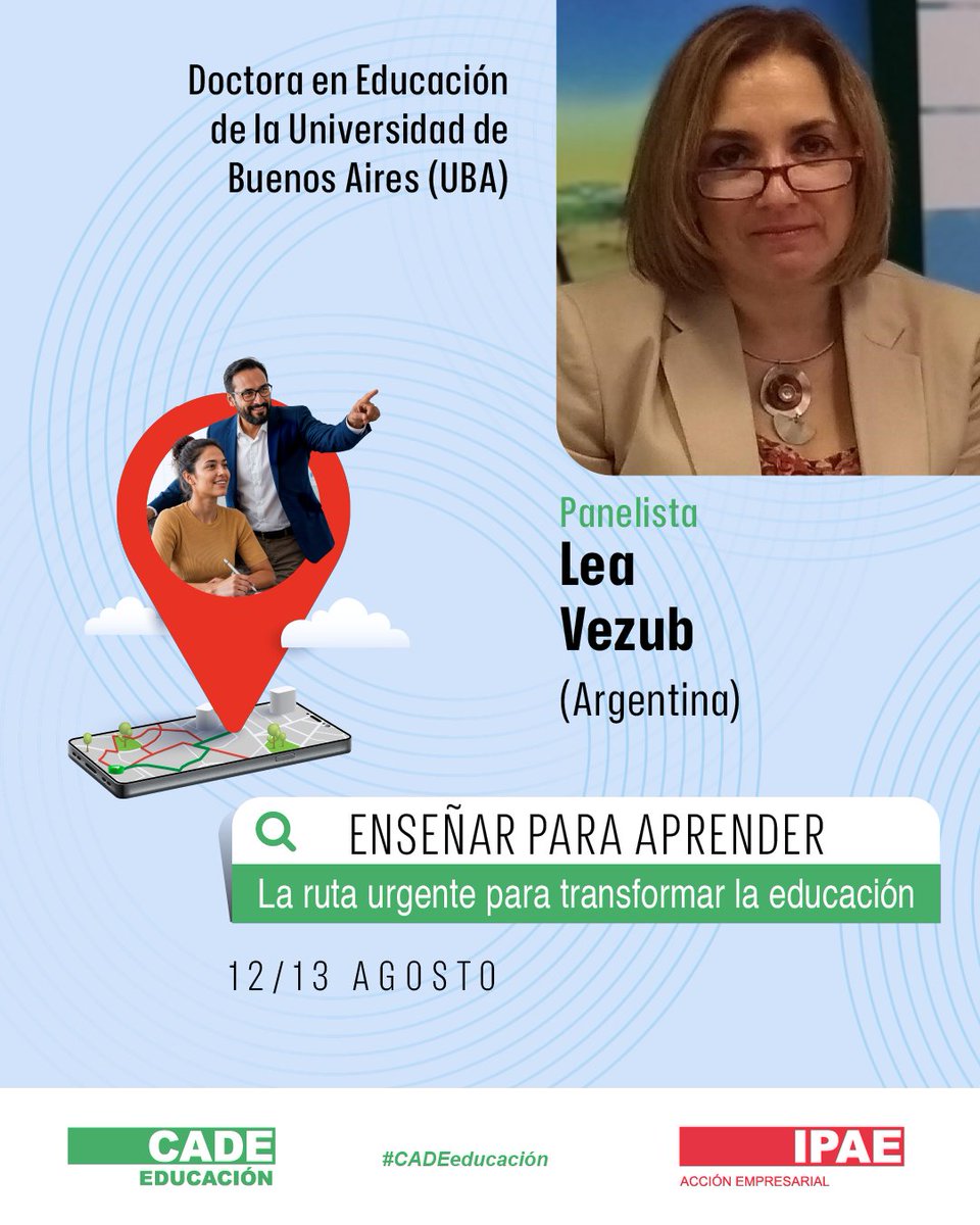 IPAEPERU's tweet photo. Formar mejores docentes es formar mejores oportunidades para millones de estudiantes.

En #CADEEducación 2026 abordaremos uno de los desafíos más urgentes del país: cómo fortalecer la formación docente para preparar líderes capaces de conducir la nueva ruta educativa, integrando competencias clave y el bienestar emocional como parte de su desarrollo.

Inscríbete en: https://t.co/wobJr4h32k

🗓️ 12 y 13 de agosto
📌 Auditorio Principal del Consejo Departamental de Lima del Colegio de Ingenieros del Perú