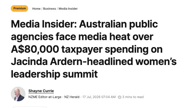 aniobrien's tweet photo. I know this event has been promoted to women in public service in New Zealand too. Would be interesting to know if our taxes were also going to fund their trips.
https://t.co/pMiID8yUjs https://t.co/62T9Oiz0dm