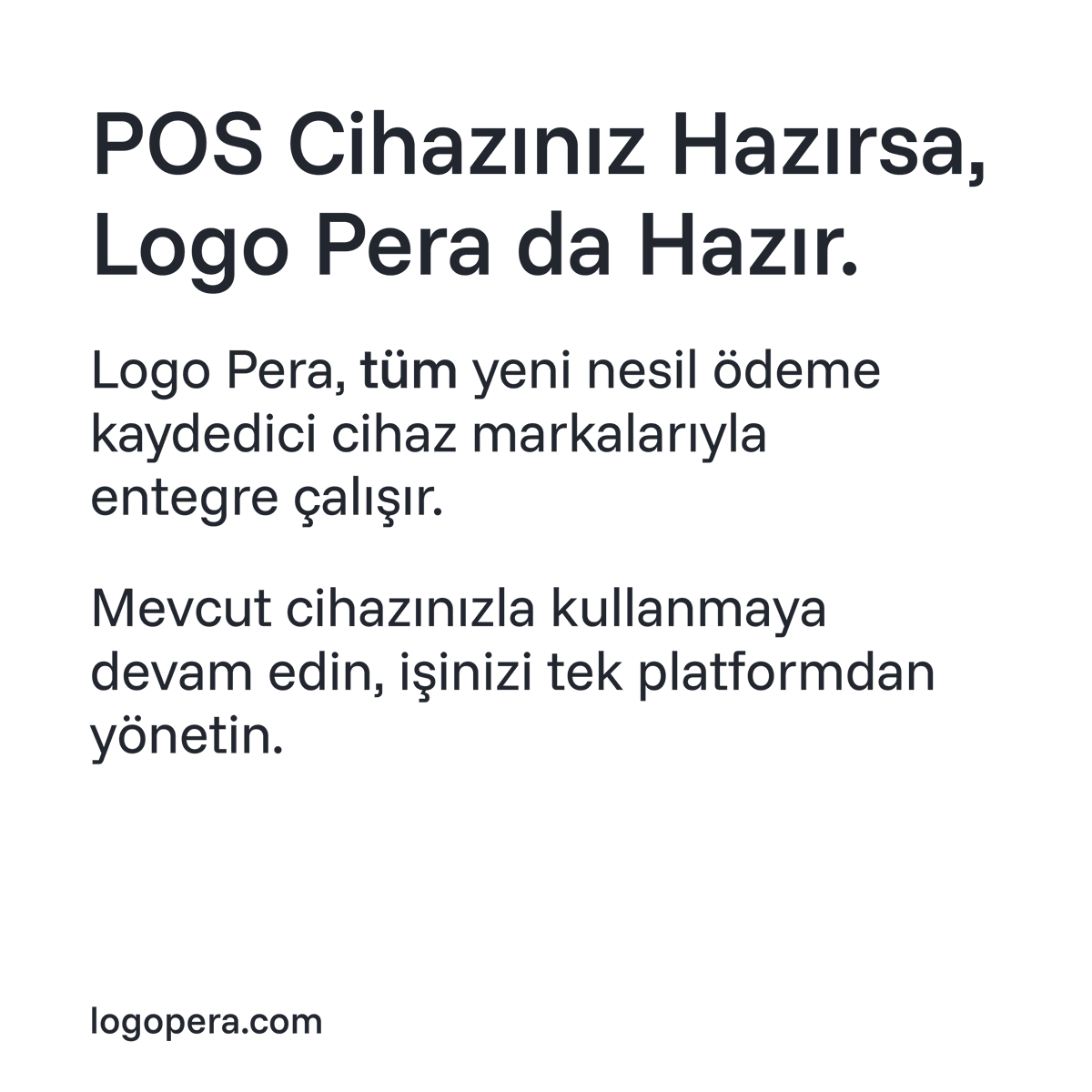 logoperacom's tweet photo. POS cihazınızı değiştirmeden, işinizi Logo Pera ile tek platformdan yönetin. Logo Pera'da tüm yeni nesil ödeme kaydedici cihaz markalarıyla entegre çalışabilir; satıştan stok takibine kadar tüm süreçleri kolaylaştırabilirsiniz.

#LogoPera #POSEntegrasyonu #YNÖKC https://t.co/azIlzCe4sU