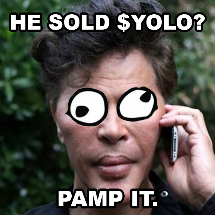 yoloOnRH's tweet photo. Commence the pump.
You only live once. YOLO.

0xee653989a4AAf1c5965f6202FD1d3F53d93A7470 https://t.co/WMEDdRyvYV