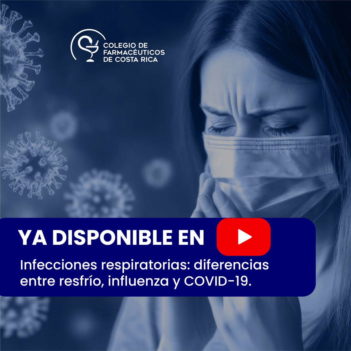 COLFARCR's tweet photo. 📺💊 El Dr. Luis Carlos Monge explica cómo diferenciar un resfrío, la influenza y el COVID-19, sus síntomas, medidas de prevención y cuándo acudir al médico.

▶️ Vea la entrevista completa en YouTube: https://t.co/NaFFyIl3lu https://t.co/Cq5CVBndfg