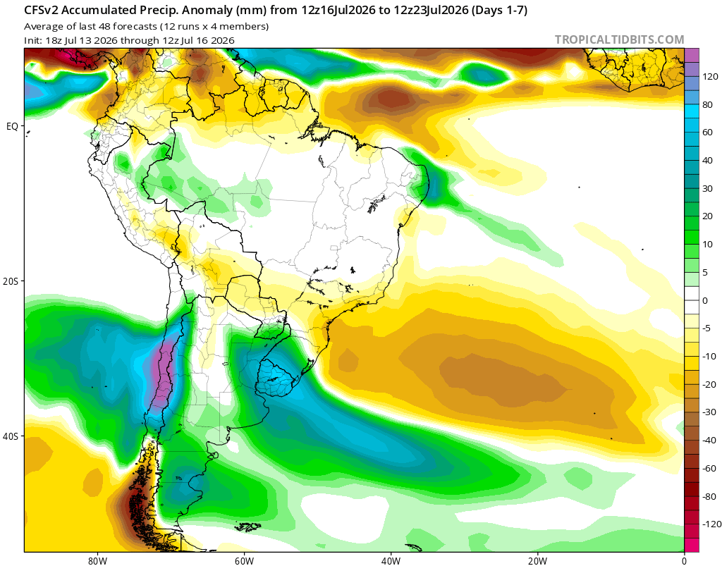 EdoWeatherman's tweet photo. Para los que aún cuestionan los anuncios sobre temporales.

Ya están apareciendo las proyecciones para la próxima semana y se confirma que las lluvias seguirán presentes con características de temporal y más agua entre Coquimbo y Biobío.

Con suelos totalmente saturados luego de las lluvias de hoy y el fin de semana, las consecuencias serán muy complejas. 

Y es probable que esto se repita la última semana de julio.

#SistemaFrontal
#Temporal.