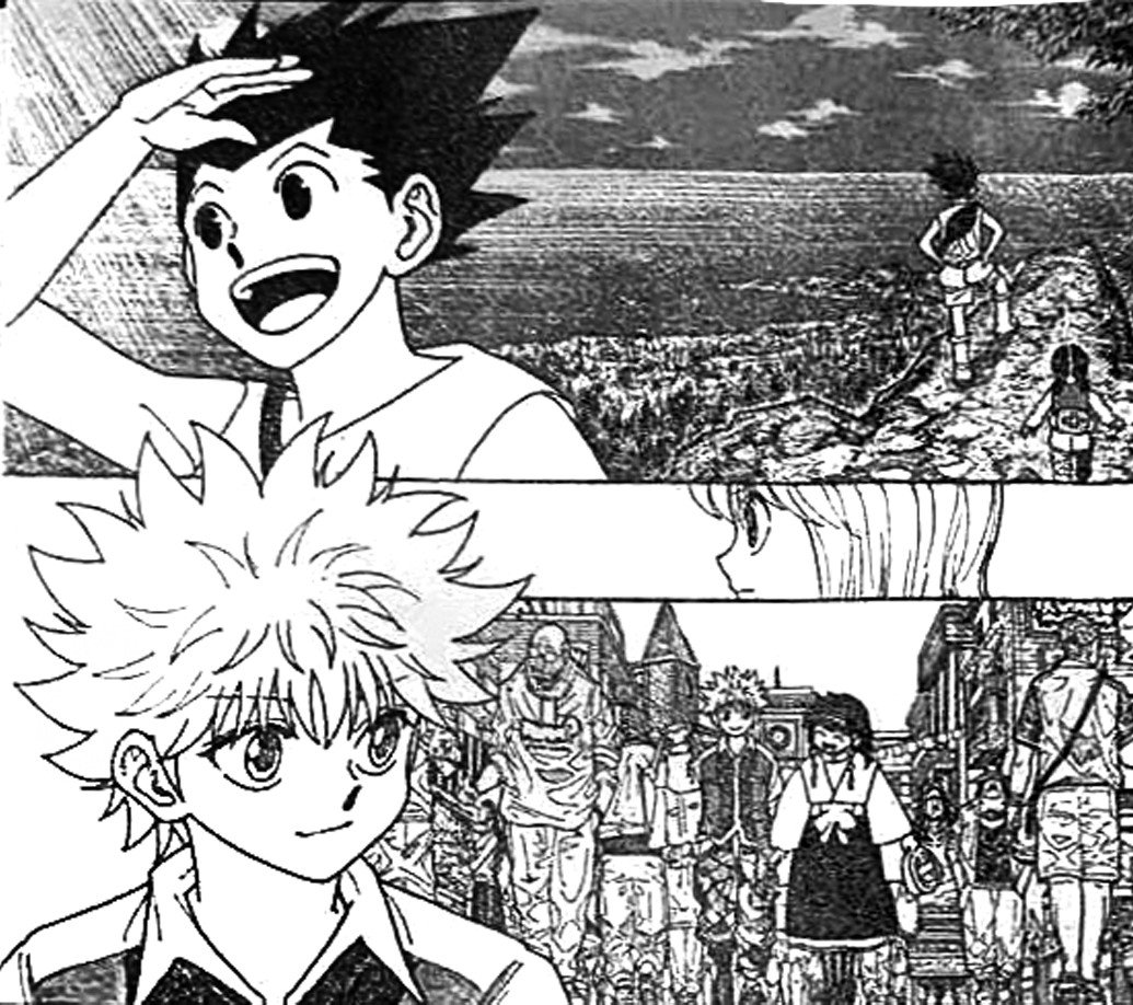 ComplexPop's tweet photo. More than 10 years later, Gon and Killua have finally returned.

The fan-favorite duo has officially reappeared in the latest chapter of the 'Hunter x Hunter' manga. https://t.co/SNCWXtiPhW