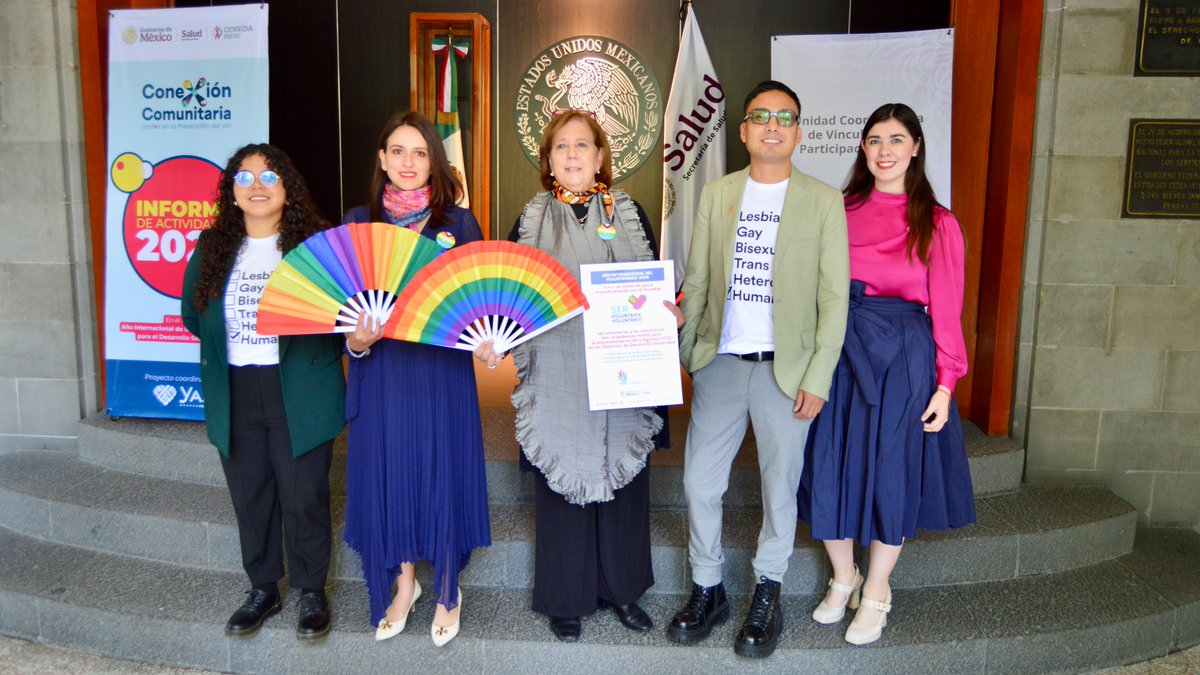 YaajMexico's tweet photo. #ConexiónComunitaria 🎖️📣 ¡SECRETARÍA DE SALUD RECONOCE LA FUERZA DEL TRABAJO COMUNITARIO! En el marco del "Año Internacional del Voluntariado" y de la mano con @censida, se reconocieron a las organizaciones comunitarias como pilares indispensables frente al #VIH en México.🔻🗞️ https://t.co/5ILCtKZl0M