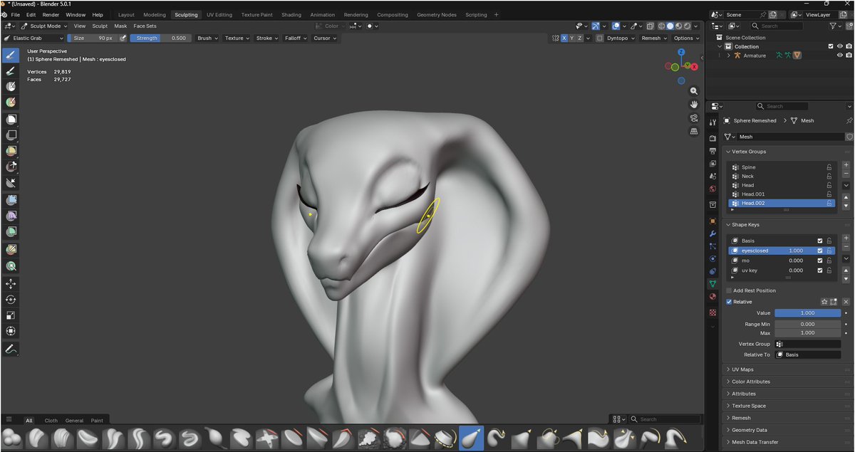 hectocacto's tweet photo. workin on anthro cobra girls now :v https://t.co/tU6usPa9Ou