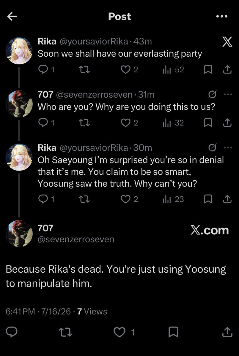 nex 🪶 - saeyoung's bf tweet media