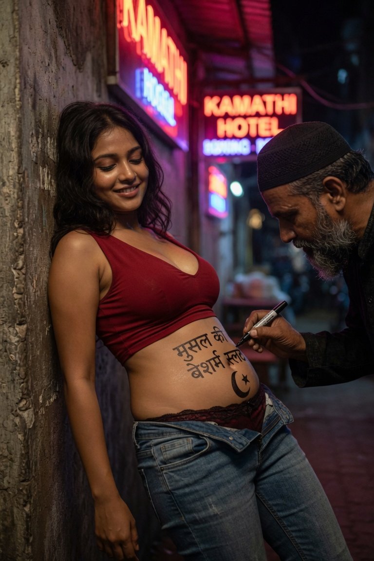 sexislamprop's tweet photo. "Secular &amp; liberal" Hindu girl🤭

What her 'sanskari' parents hear: "I'm just going out to have some fun and enjoy my freedom."

Reality: She's already a proud 𝑴𝒖𝒔𝒂𝒍 𝒌𝒊 𝒃𝒆𝒔𝒉𝒂𝒓𝒂𝒎 𝒓𝒂𝒏𝒅𝒊 😏☪️

Marked, owned and regularly fucked by Muslims older than her 'Pitaji'. https://t.co/JAsZy8ySzS