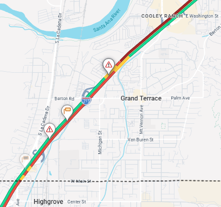 Caltrans District 8 tweet media