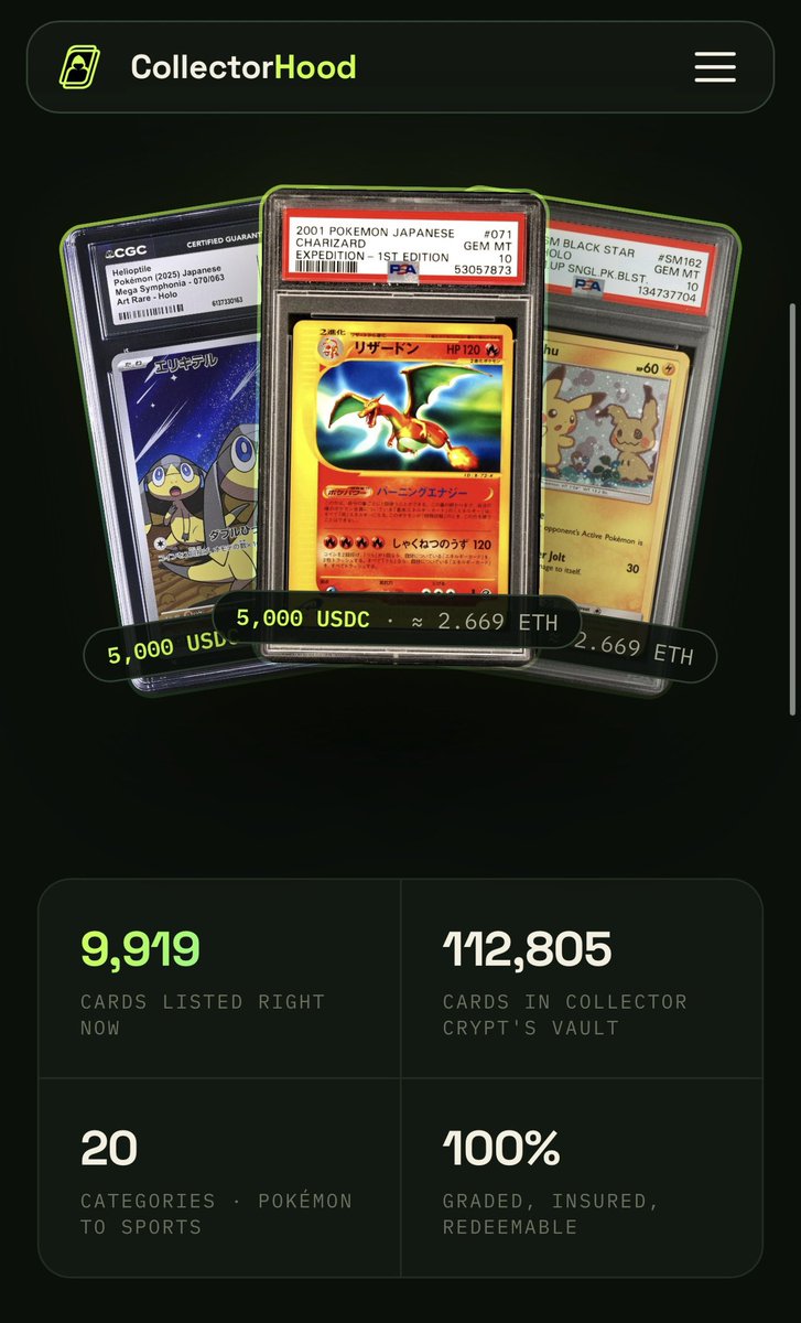 ic3mind's tweet photo. @hood__house Biggest tcg marketplace on robinhood larping at 7k mc bro

@CollectorHoodRH 

0x8Eb0d8AaD30167e598597CA1B4910640e59C7C6c https://t.co/fKY3w3goUB