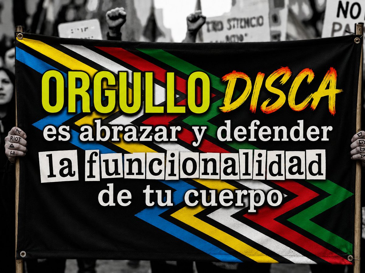 guzguevara's tweet photo. #OrgulloDisca es abrazar y defender la funcionalidad de tu cuerpo 🔥 https://t.co/Xv3pMTDXzz