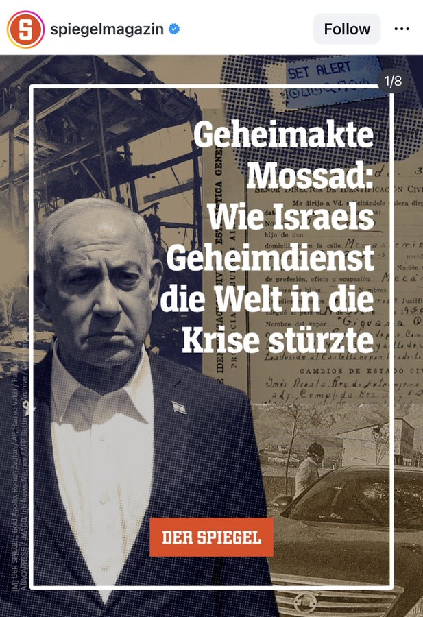 GideonBoess's tweet photo. Der SPIEGEL bedankt sich auf seine ganz eigene Art dafür, dass israelische Geheimdienstinformationen immer wieder für die Vereitelung islamistischer Terroranschläge in Deutschland sorgen. https://t.co/4l1DIWstkr