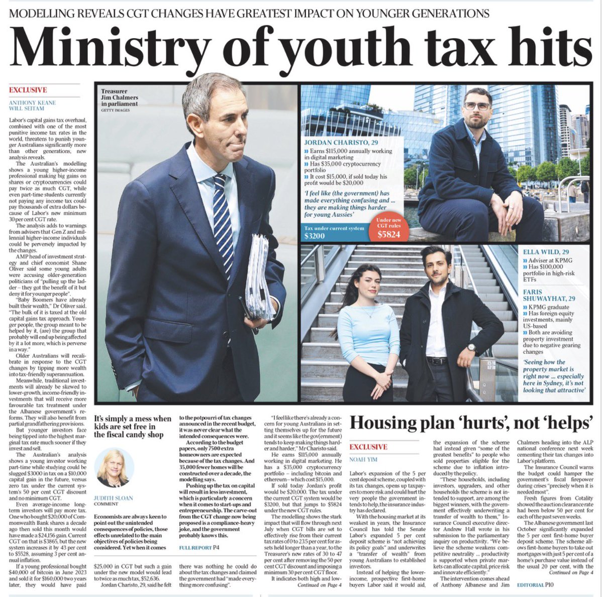 Kate3015's tweet photo. They claimed they were taxing the so called wealthy to create a level playing field and help the kids.

Instead, @JEChalmers has screwed the very young Australians he said he was helping.

This smacks yet again of a government and Treasury that are clueless about the real-world effects of their decisions. We’ve seen this pattern repeated over and over.
This is what happens when a government doesn’t plan. When it makes policy on the run. And when it lies about its true intent.