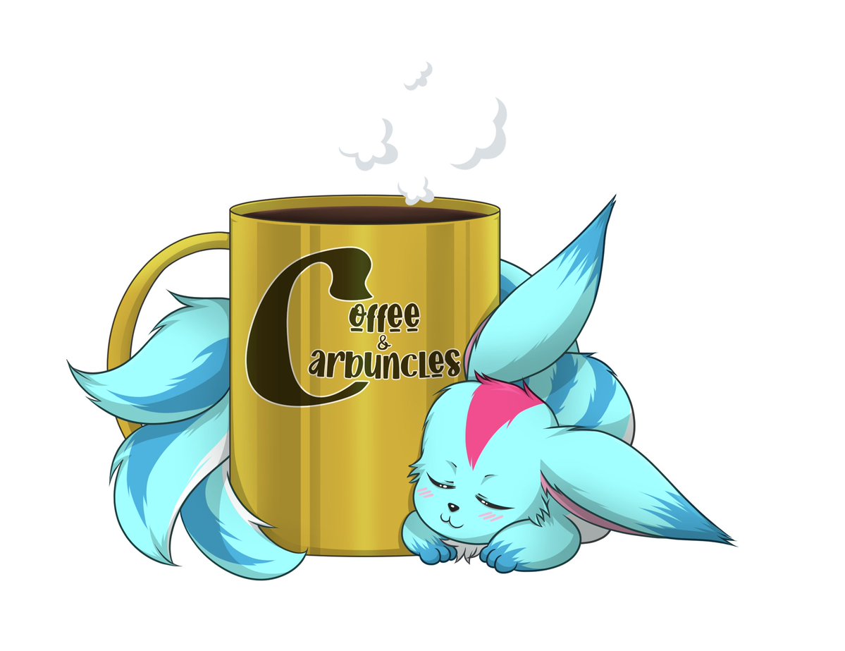 coffeecarbuncle's tweet photo. Hey friends who are going to #EUFanfest #Fanfest2026 #FFXIVFanfest. If you would like a cute Coffee & Carbuncles sticker @MorganaLABrowne will have them! Message me if you would like one and I will let her know! Leave Berlin with a cute carbie in your book! https://t.co/k67R95Jbyy