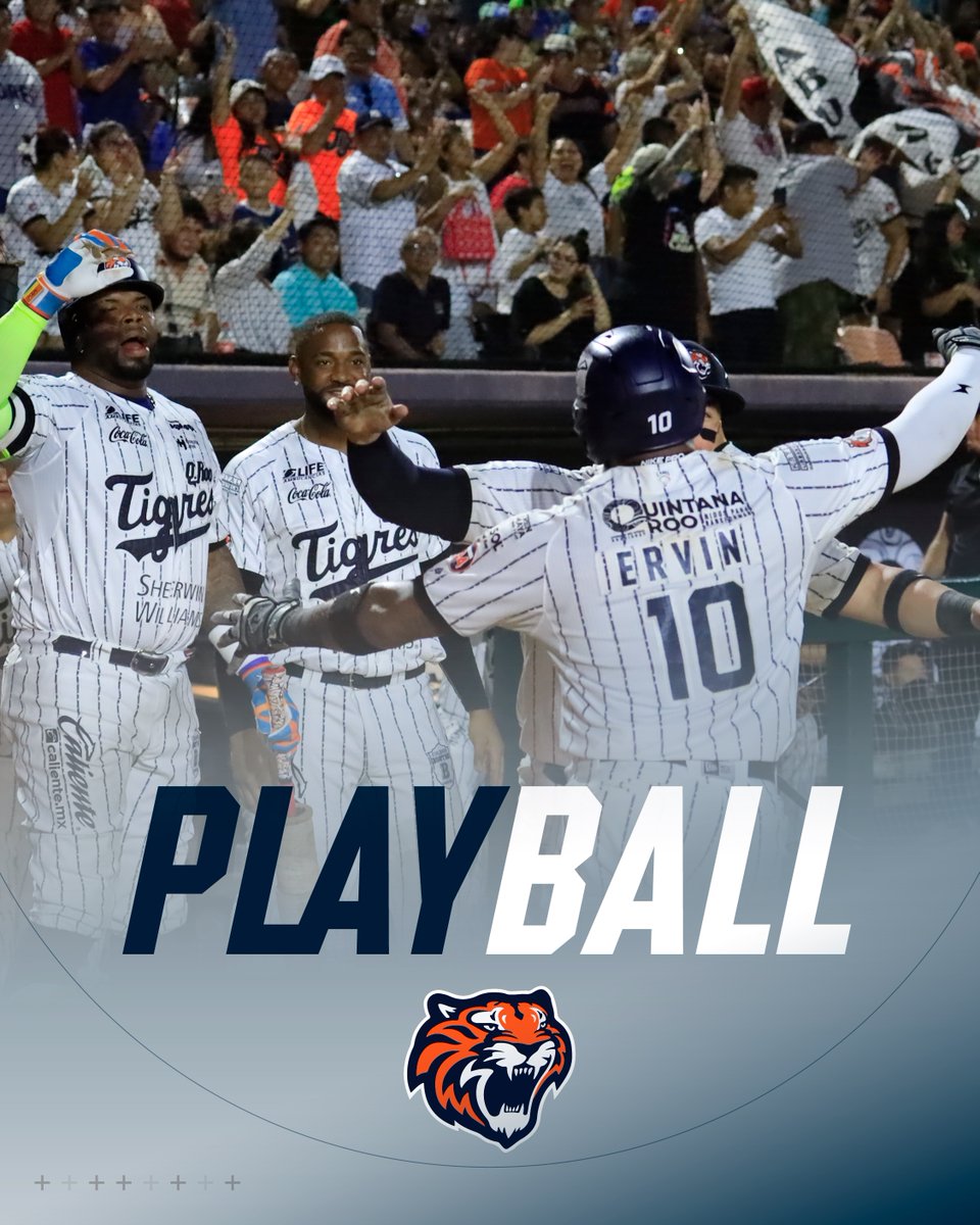 tigresqroficial's tweet photo. 🐯⚔️ ¡PLAY BALL!

Comienza el último compromiso de la serie frente a los Diablos Rojos del México.

¡Vamos con todo, Tigres! ¡Vamos por ellos! 🔥

#VamosAlBeis https://t.co/qxW9P4efqC
