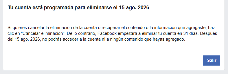clanarodz's tweet photo. Lo que demora facebook en eliminarme la cuenta y creo que ya solicité eliminarla desde hace dos meses https://t.co/9zHJWwEiCw
